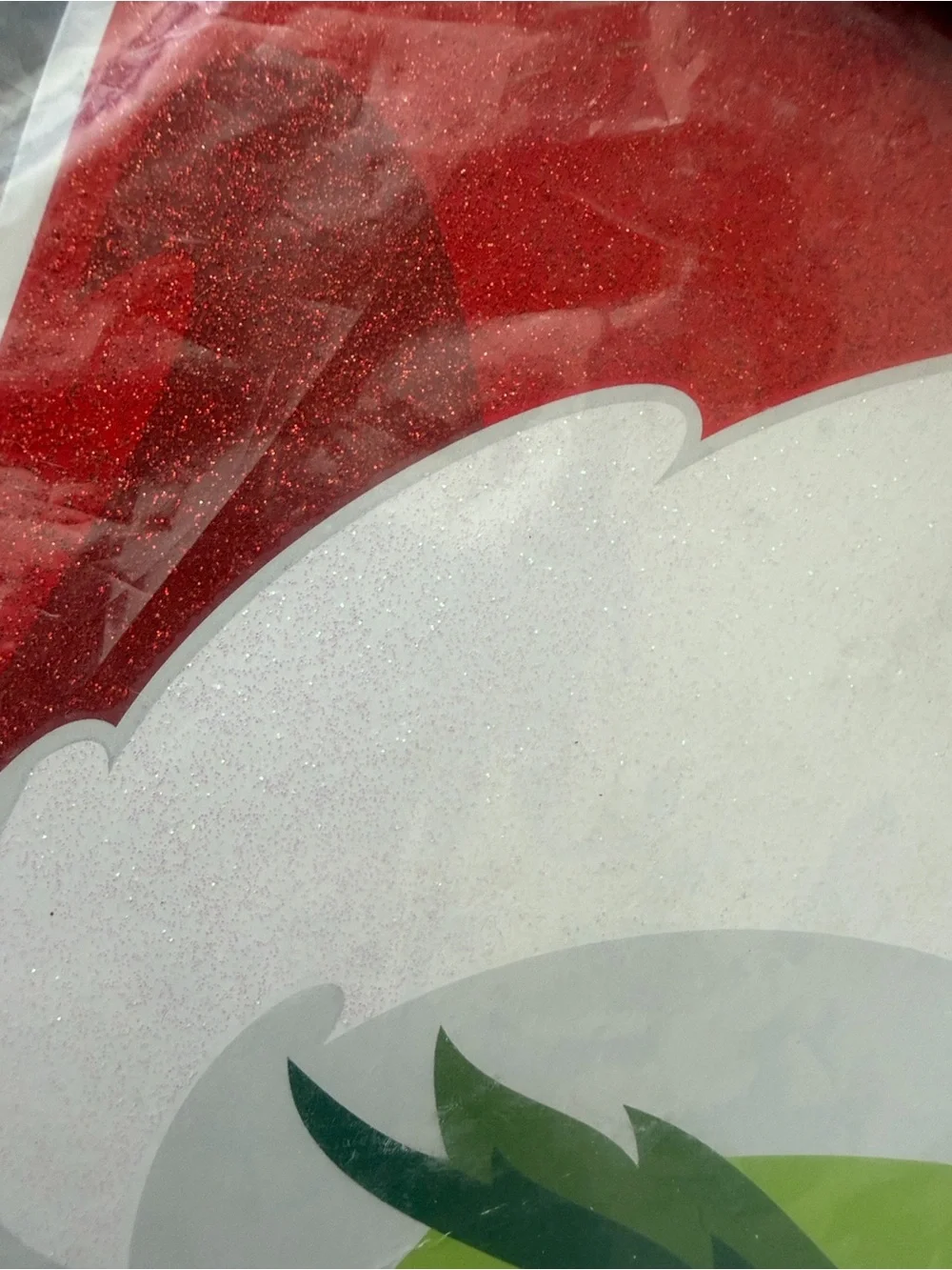The grinch Holiday Cutout Decoration - Green, white & Red